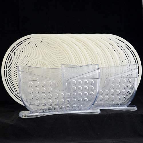 Rolling Fun Rice Paper Rolls Tool Bundle for Party - 02 Water Bowls and 10 Rolling Trays (Swirl Design)- to Make Vietnamese Cuisine Rice Paper Rolls