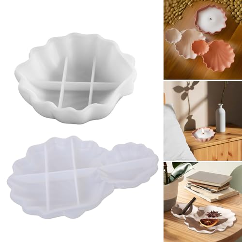 Moule créatif en forme de coque en silicone, idéal pour boîte de rangement, bougies et savons, de rangement pour artisanat, décorations de bureau, moule d ' artisanat artistique – vue 2