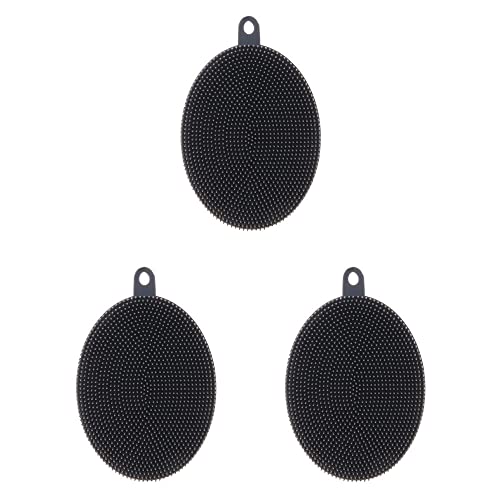Image of YBM Home Silicone Dish Scrubber Brush, 12091-3