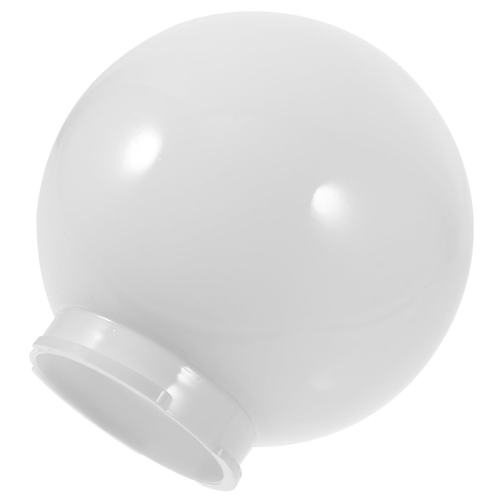 TOPPERFUN Globe Lampshade Acrylic White Seamless Stitching Fall Resistant Modern Decorative Lamp Shade for Living Room