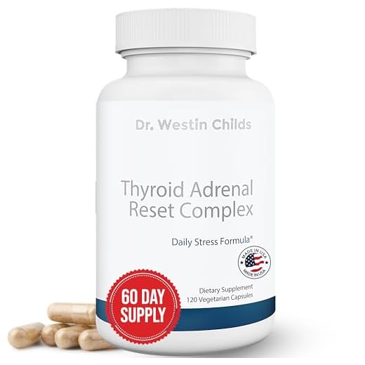 Dr. Westin Childs - Thyroid Adrenal Reset Complex | Combination Thyroid Support & Adrenal Support for Thyroid Patients - Non-GMO, GMP Certified, 120 Capsules