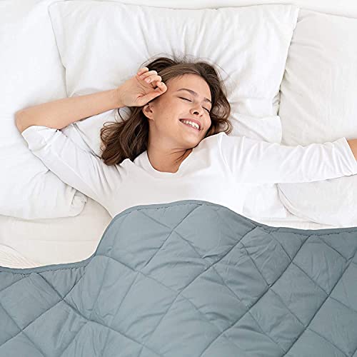 Treecube King Size Weighted Blanket 15 Pounds(78”×85”),Cooling Weighted Blanket For Adult With Premium Glass Beads,Ultra Cozy Heavy Blanket(Grey) #TOP1