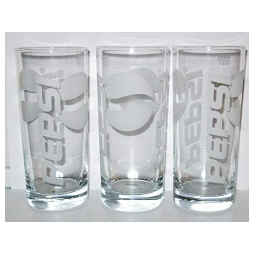 Vaso / Pepsi-Cola / Pepsi / Cristal / 3 x 0,5 litros / vasos / vasos / vasos