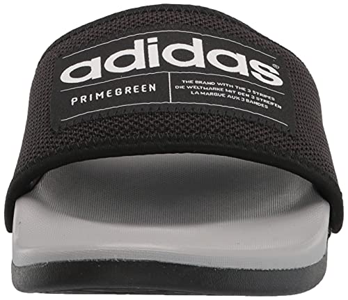 Adidas Unisex Adilette Comfort Slide Sandal, Core Black/White/Grey,14 Women/13 Men #TOP1
