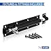 XFORT® 2 Pack Heavy Duty Tower Bolt Black 200mm (8"), Door Lock Bolt, Strong Black Coated Door Barrel Bolt, Durable Slide Bolt for Increasing Security on Garden Gates & Shed Doors.
