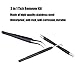 Pssopp Stainless Steel Remover Tools, AntiTick Kit for Dogs Cats, Includes Culling Fork, DoubleEnded Tweezer, and Curved Tweezers for Pet Grooming