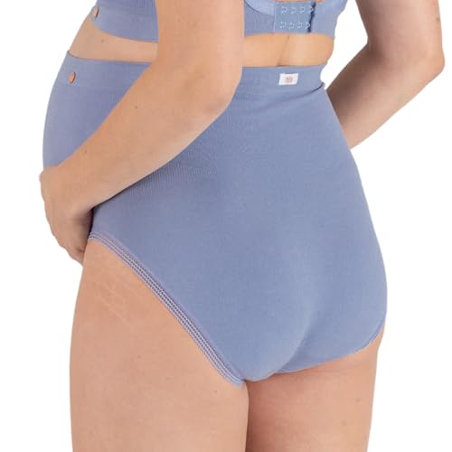 Maxi culotte grossesse Cache Coeur rose sans couture anti-marques - 4