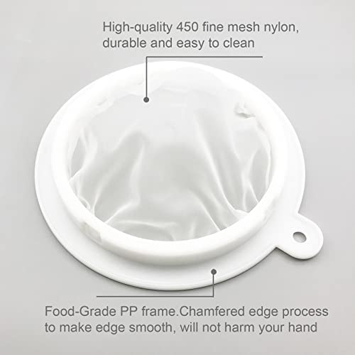 JIUMEI 8.4in 450 Mesh Ultra-Fine Nylon Mesh Strainer Filter for Filtering Fine Sediments of Boiled Water by JIUMEI - Image 3