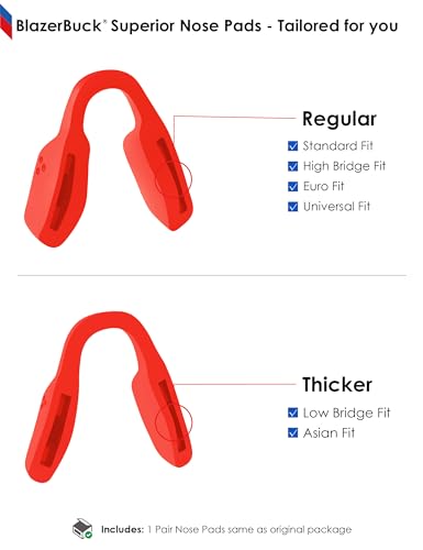 Image of BLAZERBUCK Replacement Nose Piece Nose Pads for Oakley Miter OX8154 Eyeglass