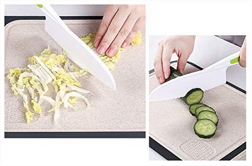Plastic Kitchen Knife Penta Angel 3Pcs Nylon Safety Cooking Baking Knives For Cutting Fruit Lettuce Salad Vegetable Cake Bread(Mixed Color) #TOP4