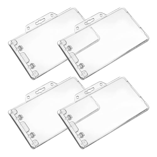 Ciieeo �N���A�ȉ��^ID�o�b�W�z���_�[ �����v���X�`�b�N���n�[�h�J�[�h�z���_�[ ���D ��Ə؎��[�p �w�Z �I�t�B�X �]���Ҍ����P�[�X 4�Z