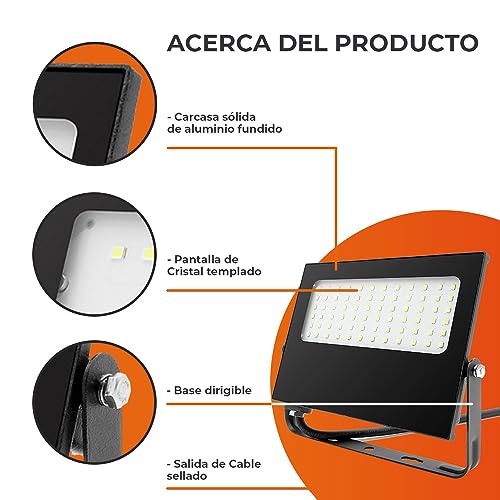 La Mejor Selección de Reflectores led 50w precio los 7 más buscados. 18 Imagen adicional