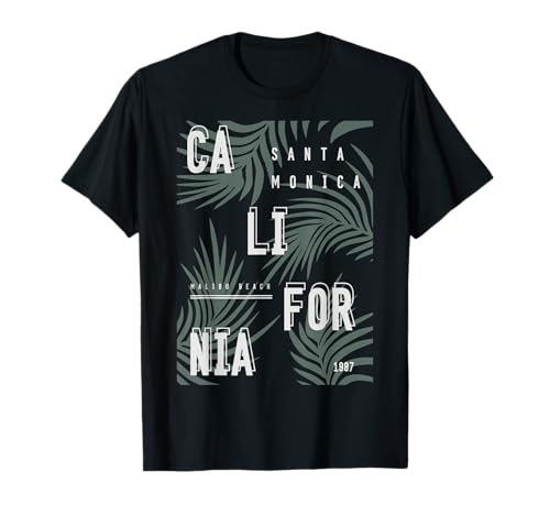 California Santa Monica Malibu Beach 1987 Camiseta