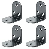 Alise 4 Pcs Shelf Bracket Stainless Steel Brackets Heavy Duty Corner Brace Support Fastener Wall...