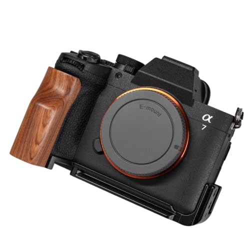 �Ή� Sony �\�j�[ A7M5 A7R5 A7M4 �J������p L�^�v���[�g �S����/���g���f�U�C���̖ؐ��O���b�v �V�R���C�� �E�l�d�グ �f�U�C�� �n���h�� Arca�W���d�l ��ʊJ�� �O�r�Ή� (A7M5+B�u���b�N)
