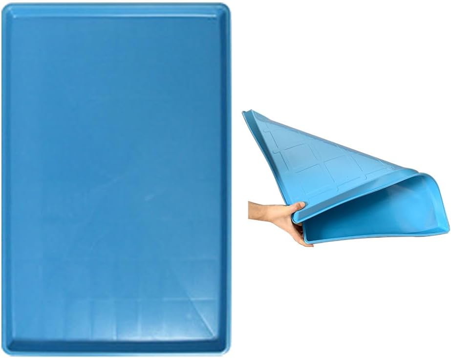 Plastic Bottom for Pet Cages Crates Replacement Tray Dog Crate Avoid Water or Spilling Out Dishwasher Safe Blue 22.8" LX16.3 WX1.2 H