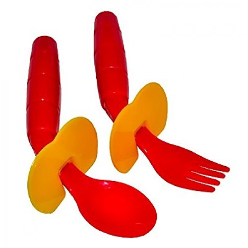 Sammons PrestonEasieeaters Curved Utensils, Right-handed W/
