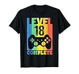 T-Shirt 18. Geburtstag Junge Mädchen 18 Jahre Deko