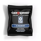 Cuorespresso® Capsule Caffè Compatibili Sistema Cuorespresso – Vigoroso, Espresso Forte e Ricco di Energia – Miscela Arabica e Robusta, Aroma Intenso (60 Capsule, Il Vigoroso)