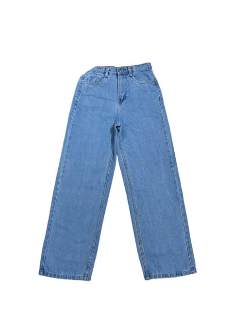 Image of Wide Leg Jeans Women's High Waist Baggy Relaxed Fit Vintage Inspired Perfect for Everyday Wear, Office, Casual Outfits, Parties, and Traveling. Colour : Cream