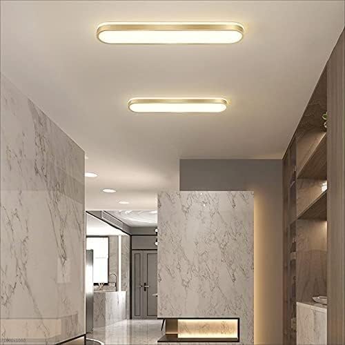 Stepless Dimming Led Living Room Aisle Ceiling Lamp Office Embedded Ceiling Lights Porch Lighting Aluminum Acrylic Long Indoor Simple Decoration Ceiling Lamp Fixtures/White/L75Cm