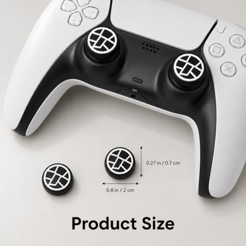 Image of Sounce 4PCS PS5 Controller Thumb Grip Caps, Silicone Non-Slip Rocker Cap Joystick Button Protective Thumb Grips Compatible for PS5 PS4 Xbox Series X Switch Pro Controller Accessories, Reduces Fatigue