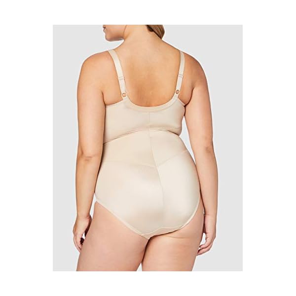 Maidenform-Womens-Shapewear-Body-Shaper-With-Built-In-Bra-FL1456 Maidenform Ultra Firm Women's Shapewear, Body Shaper with Built-In Underwire Bra, Allover Sculpting & Firm Control, Paris Nude, 36C