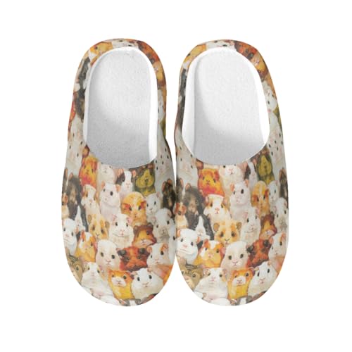Chaussons cochon d'inde en coton contre le sol froid de maison