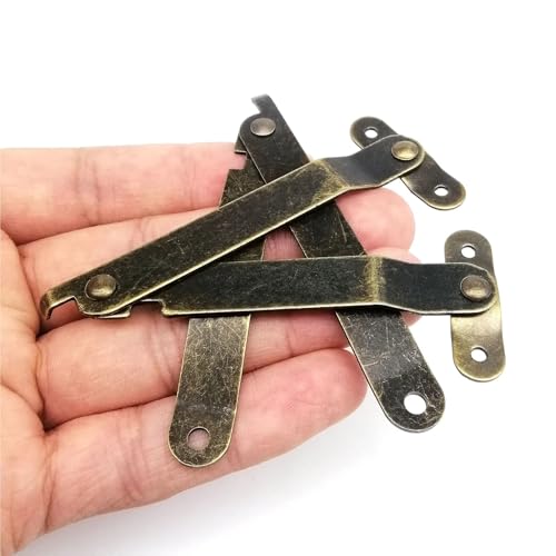 Charnière de support de couvercle limiteur d'ouverture pour coffret bois - 7