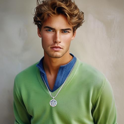 Eusense Pentagram Necklace for Women Men Sterling Silver 925 Pentacle Pendant Star Witch Wiccan Pagan Jewelry Stars Necklaces3