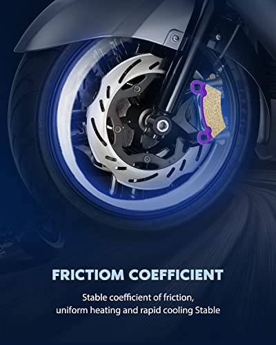 Eccpp Brake Pads Fit For 2008-2014 For Polaris Ranger, 2010-2014 For Polaris Rzr, Fa354 Fa452 Front And Rear Replacement Brake Pads Kits #TOP3