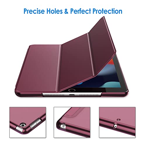 JETech Case for iPad 10.2-Inch (2021/2020/2019 Model, 9/8/7 Generation), Auto Wake/Sleep Cover (Wine) by JETech - Image 3