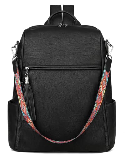 FADEON Crossbody Bags Purses for Women & Backpack Purse Black Collection3