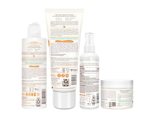 Babo Botanicals Baby Care Essentials Gift Set - Skincare, Bath & Diaper - For Delicate Skin, Fragrance-Free with Shea Butter, Includes Reusable Carry Pouch - Natural & Plant Based - 5 Items Set - Thumbnail 3