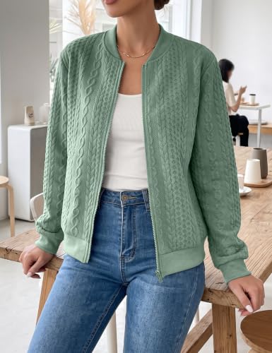Image of Zip Up Sweatshirts for Women Casual Outfits Cardigan Outerwear Trendy Winter Jackets Coat
