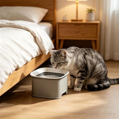 No Splash Hundenapf | Haustiernapf | Slobber Stopper Wassernapf Hund | für Zuhause, Wohnzimmer, Küche, Wohnung, Essbereich, Ecke Alone Time-3