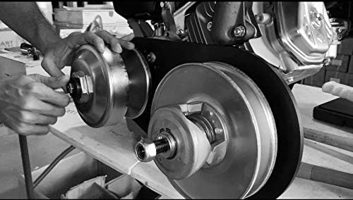 Miniatura 6 de Kit de convertidor de par Go Kart serie 40  Placa trasera de montaje con perno, controlador de 1 pulgada, polea accionada, correa, accesorios de