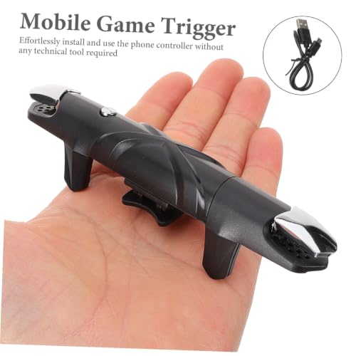 ADOCARN Manette de Jeu pour Smartphone Multifonction Légère à Boucle Physique, Déclencheur Sensible à 4 Niveaux, Accessoire pour Téléphone Gamer en Plastique Noir – vue 4