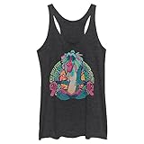 Disney Junior's Lion King Freaky Rafiki Tri-Blend Racerback Layering Tank, Black Heather, XX-Large