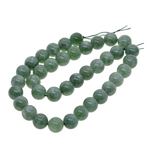 SNAPPSY 2xMalay Jade Green Jewelry Making Loose Round Beads 15 inch 10mm-image-23