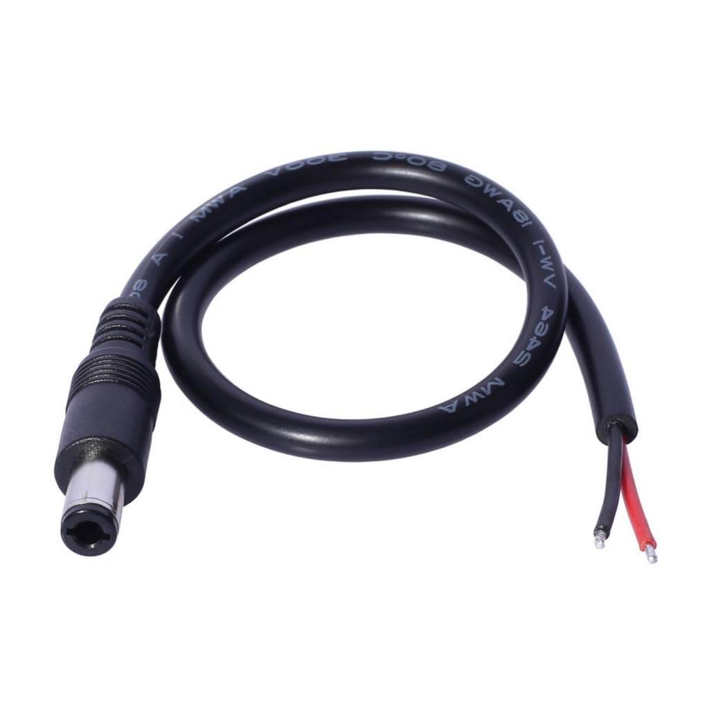 Elnwnnkc DC6330 Power Pigtails Cable DC6.3x3.0mm Male Plug to Bare Wire for Computer Power Cord Total power 120W (Most)
