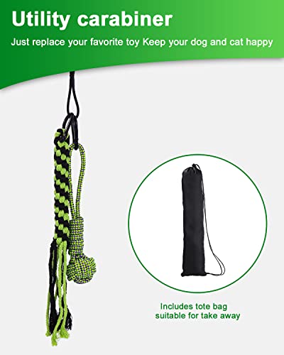 JOFLVA Flirtstock für Hunde, Teaser-Hund, ausziehbarer Teaserstab, interaktives Outdoor-Spielzeug, für kleine mittelgroße Hunde, Training, Spielübung.