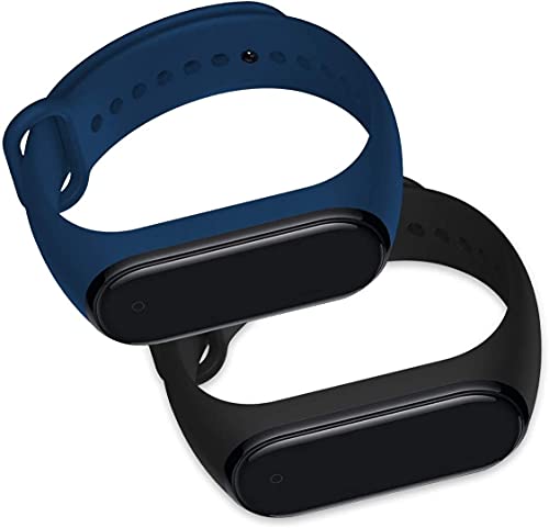 Kit 2 Pulseiras extras para MI Band 5 - ( Azul e Preta )