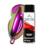 Chameleon Spray Paint 12oz Aerosol Color Shift Spray Paint for Cars, Bikes, Wheels. Strongest Automotive Grade Shifting Effect. (Pink, Orange, Gold, Green (TWISTED GUAVA))