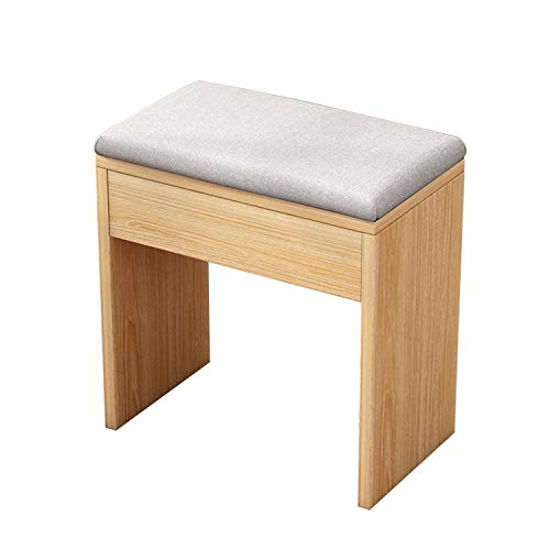 Taburete cuadrado de comedor moderno y silla acolchada para tocador de mujer 5