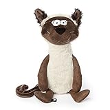 SIGIKID 42815 Cora Angora BeastsTown Katze für Mädchen Jungen und Erwachsene Kuscheltier empfohlen ab 2 Jahren Cremeweiß-Dunkelbraun/Katze