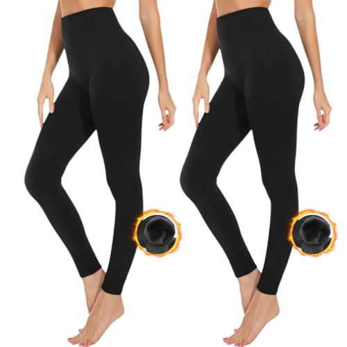 Nakloe - 2 Packs - 600 DEN - Leggins termicos Mujer Invierno - Leggins termicos Mujer - Uso Interior