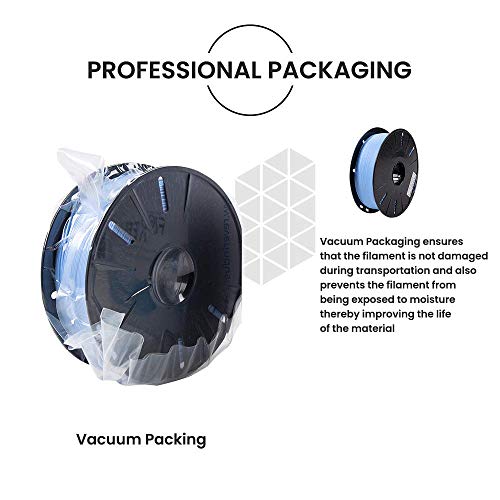 Image of Tesseract Premium PLA + 1.75mm 3D Printing Filament | Dimensional Accuracy + /- 0.03mm | Compatible with Most FDM Printers | 1 KG 3D Printer Filament - PLA Sky Blue (Quantity 1)