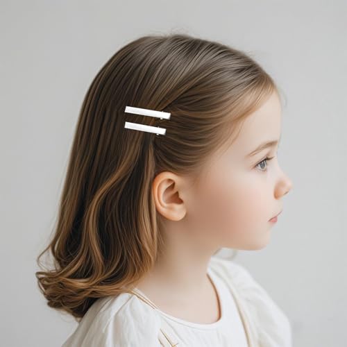 Set de 100 clips metálicos para cabello en 3 tamaños plateados miniatura 7