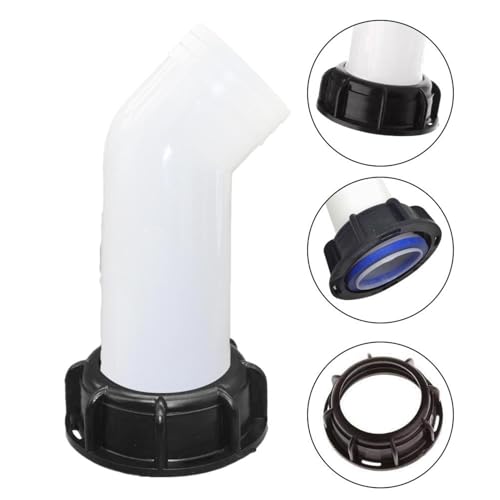 Glugahrif Bec De Vidange avec ÉCrou, Tuyau De D'extension IBC Buse Réservoir d'eau Raccord Adaptateur Robinet pour Cuve – vue 5